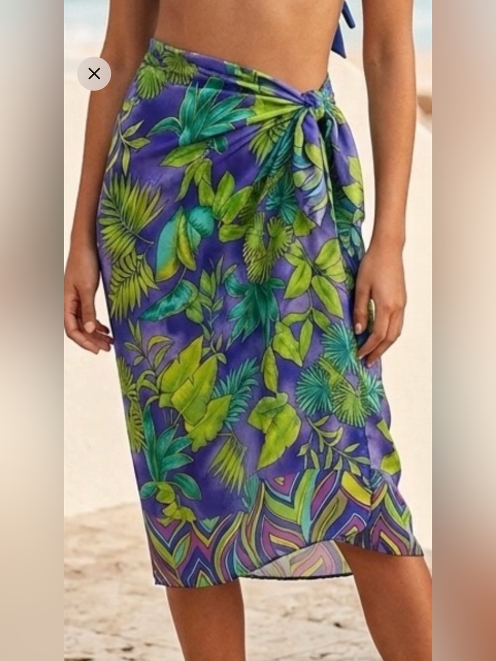 Miraclesuit Sarong Tropical Print